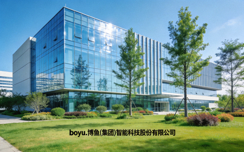 boyu.博鱼(集团)智能科技股份有限公司总部大楼外景与周边绿色环境